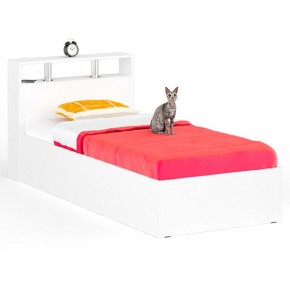 Камелия Кровать 0900, цвет белый, ШхГхВ 93,5х217х78,2 см., сп.м. 900х2000 мм., без матраса, основание есть в Пуровске - purovsk.mebel24.online | фото 1