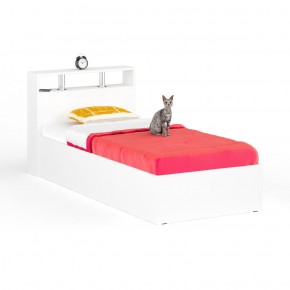 Камелия Кровать 0900, цвет белый, ШхГхВ 93,5х217х78,2 см., сп.м. 900х2000 мм., без матраса, основание есть в Пуровске - purovsk.mebel24.online | фото 2