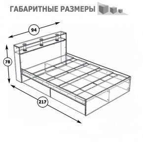 Камелия Кровать 0900, цвет белый, ШхГхВ 93,5х217х78,2 см., сп.м. 900х2000 мм., без матраса, основание есть в Пуровске - purovsk.mebel24.online | фото 5