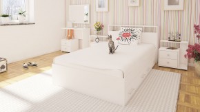 Камелия Кровать с ящиками 1200, цвет белый, ШхГхВ 123,5х217х78,2 см., сп.м. 1200х2000 мм., без матраса, основание есть в Пуровске - purovsk.mebel24.online | фото 6