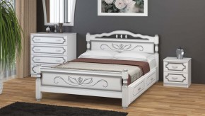 КАРИНА-5 Кровать из массива 1600 с 2-мя ящиками в Пуровске - purovsk.mebel24.online | фото 1