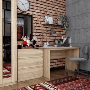 Комод КАСТОР с тремя ящиками, цвет Дуб Сонома в Пуровске - purovsk.mebel24.online | фото 3