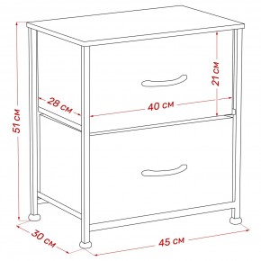 Комод Leset Линкс 2 ящ. (к/з), Каркас Белый, ящики Белые в Пуровске - purovsk.mebel24.online | фото 8