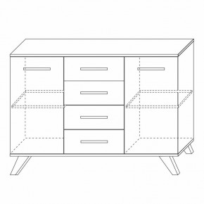 Комодино Вега Скандинавия в Пуровске - purovsk.mebel24.online | фото 3