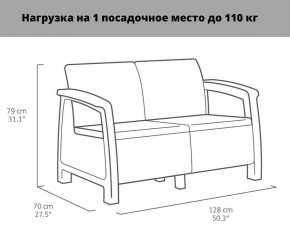 Комплект мебели Корфу Рест (Corfu Rest - without table) капучино-песок в Пуровске - purovsk.mebel24.online | фото 2