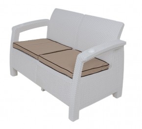 Комплект уличной мебели Yalta Premium Terrace Set (Ялта) белый (+подушки под спину) в Пуровске - purovsk.mebel24.online | фото 2