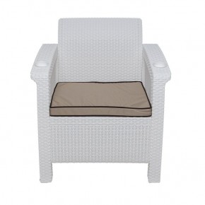 Комплект уличной мебели Yalta Premium Terrace Set (Ялта) белый (+подушки под спину) в Пуровске - purovsk.mebel24.online | фото 6