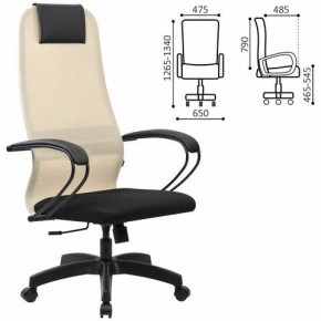 Кресло BRABIX PREMIUM "Ultimate EX-800" пластик, плотная двойная сетка Х2, черное/бежевое, 532916 в Пуровске - purovsk.mebel24.online | фото