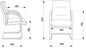 Кресло Бюрократ T-9927SL-LOW-V/BLACK в Пуровске - purovsk.mebel24.online | фото 4