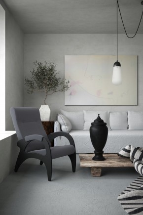 Кресло для отдыха Римини 19-К-ГР (экокожа/венге) ГРАФИТ в Пуровске - purovsk.mebel24.online | фото 1