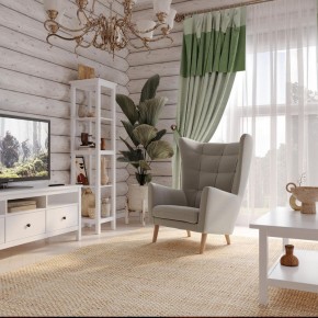 Кресло для отдыха Саари светло-серое, ткань рогожка в Пуровске - purovsk.mebel24.online | фото 4