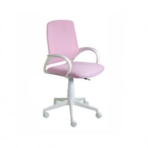 Кресло Ирис White сетка/ткань розовая в Пуровске - purovsk.mebel24.online | фото