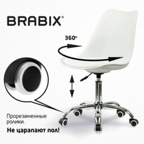 Кресло стул BRABIX "Eames MG-310 CH", хром, пластик белый, экокожа белая, 532923 в Пуровске - purovsk.mebel24.online | фото 7