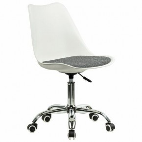 Кресло стул BRABIX "Eames MG-310 CH", хром, пластик белый, ткань серая, 532924 в Пуровске - purovsk.mebel24.online | фото 2