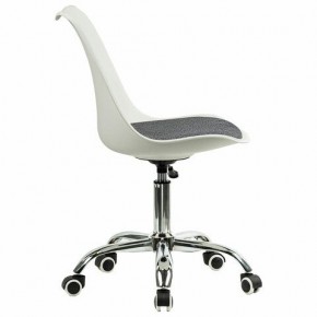 Кресло стул BRABIX "Eames MG-310 CH", хром, пластик белый, ткань серая, 532924 в Пуровске - purovsk.mebel24.online | фото 3