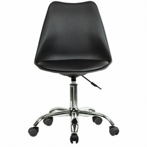 Кресло стул BRABIX "Eames MG-310 CH", хром, пластик черный, экокожа черная, 532925 в Пуровске - purovsk.mebel24.online | фото 1