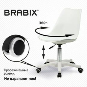 Кресло стул BRABIX "Eames MG-310 PL", пластик белый, экокожа белая, 532926 в Пуровске - purovsk.mebel24.online | фото 5