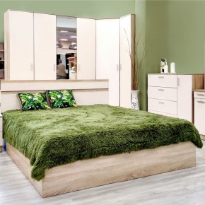 Кровать 1600 Салоу с настилом (Дуб сонома/перламутр) в Пуровске - purovsk.mebel24.online | фото 5