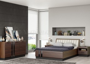 МАГНОЛИЯ Кровать 1600 с ортопедом (Дерево/орех) в Пуровске - purovsk.mebel24.online | фото 2