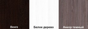 Кровать-чердак Пионер 1 (800*1900) Белое дерево, Анкор темный, Венге в Пуровске - purovsk.mebel24.online | фото 3