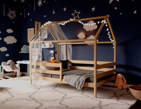 Кровать-домик 80*190 без покраски в Пуровске - purovsk.mebel24.online | фото 3