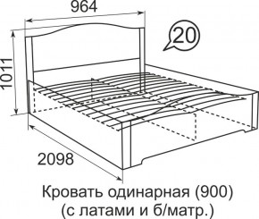 Кровать с латами Виктория 1600*2000 в Пуровске - purovsk.mebel24.online | фото 5