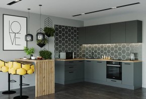Кухня угловая Антрацит 2600х1600 (Стол. 38мм) в Пуровске - purovsk.mebel24.online | фото