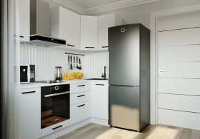 Кухонный гарнитур Белый Глянец 2200*1000 (Стол. 38мм) в Пуровске - purovsk.mebel24.online | фото