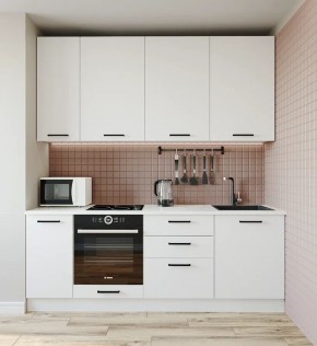Кухонный гарнитур Белый Глянец 2200 h950 (Стол. 26мм) в Пуровске - purovsk.mebel24.online | фото