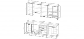 Кухонный гарнитур Белый Глянец 2400 h950 (Стол. 38мм) в Пуровске - purovsk.mebel24.online | фото 2