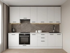 Кухонный гарнитур Белый Глянец 3000 h950 (Стол. 38мм) в Пуровске - purovsk.mebel24.online | фото