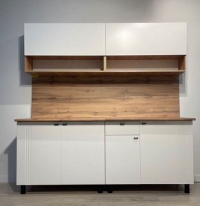 Кухонный гарнитур МОНАКО 2.0 м Серия 2 МДФ с фрезеровкой (Дуб Золотой/Белый матовый) в Пуровске - purovsk.mebel24.online | фото 2