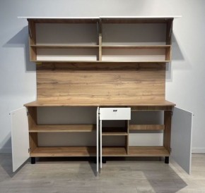 Кухонный гарнитур МОНАКО 2.0 м Серия 2 МДФ с фрезеровкой (Дуб Золотой/Белый матовый) в Пуровске - purovsk.mebel24.online | фото 4