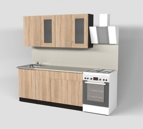 Кухонный гарнитур Симона демо 1700 (Венга/Дуб Сонома) в Пуровске - purovsk.mebel24.online | фото 1