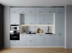 Кухонный гарнитур Смоки 3400 (Стол. 38мм) в Пуровске - purovsk.mebel24.online | фото