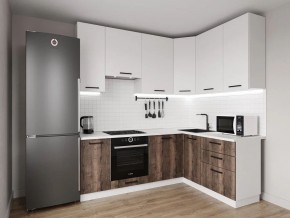 Кухонный гарнитур Старое Дерево 2200*1600 h950 (Стол. 26мм) в Пуровске - purovsk.mebel24.online | фото