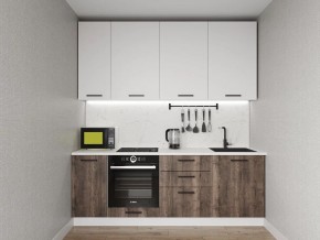 Кухонный гарнитур Старое Дерево 2200 h950 (Стол. 38мм) в Пуровске - purovsk.mebel24.online | фото