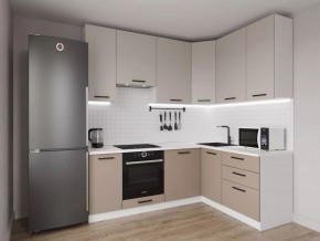 Кухонный гарнитур угловой Каппучино 2200*1600 h 950 (Стол. 38мм) в Пуровске - purovsk.mebel24.online | фото