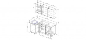 Кухонный гарнитур угловой Капри 1000*1800 (Стол. 38мм) в Пуровске - purovsk.mebel24.online | фото 2