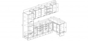 Кухонный гарнитур угловой Капри 3200х1400 (Стол. 38мм) в Пуровске - purovsk.mebel24.online | фото 2