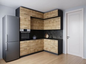 Кухонный гарнитур угловой Крафт 2200*1700 (Стол. 26мм) в Пуровске - purovsk.mebel24.online | фото