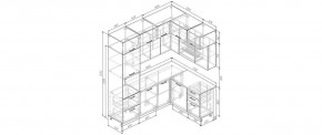 Кухонный гарнитур угловой Крафт 2200*1700 (Стол. 38мм) в Пуровске - purovsk.mebel24.online | фото