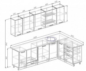 Кухонный гарнитур угловой Пайн 2600х1600 (Стол. 38мм) в Пуровске - purovsk.mebel24.online | фото 2