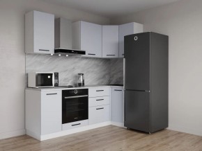 Кухонный гарнитур угловой Смоки 2200*1000 (Стол. 38 мм) в Пуровске - purovsk.mebel24.online | фото