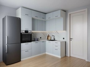 Кухонный гарнитур угловой Смоки 2200*1700 (Стол. 26мм) в Пуровске - purovsk.mebel24.online | фото