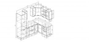 Кухонный гарнитур угловой Смоки 2400*1600 (Стол. 38мм) в Пуровске - purovsk.mebel24.online | фото 2