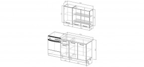 Кухонный гарнитур Умбра 1200 (Стол. 38мм) в Пуровске - purovsk.mebel24.online | фото 2