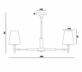 Люстра на штанге Maytoni Zaragoza H001CL-07BS в Пуровске - purovsk.mebel24.online | фото 4