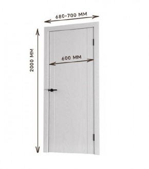 Межкомнатная дверь Bolivar Каньон браун (комплект) 600 в Пуровске - purovsk.mebel24.online | фото