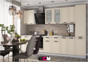Модульная кухня Альфа холст брюле в Пуровске - purovsk.mebel24.online | фото 1